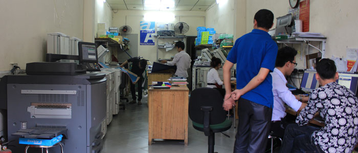 Cửa hàng photocopy chuyên nghiệp khu vực Hà Nội