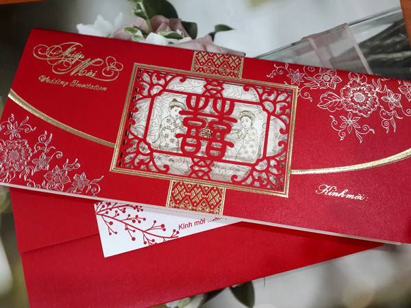In thiếp cưới đẹp giá rẻ lấy ngay chỉ với 1.000đ/ cái tại Hà Nội