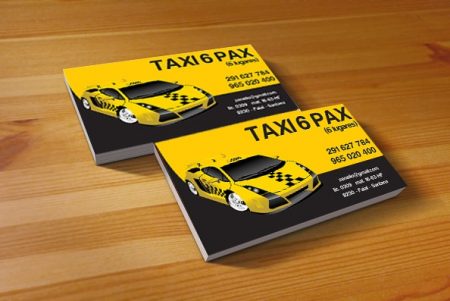 mẫu card visit taxi