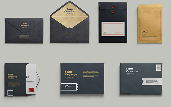 Những mẫu thiết kế phong bì thư công ty, thư mời, cá nhân đẹp